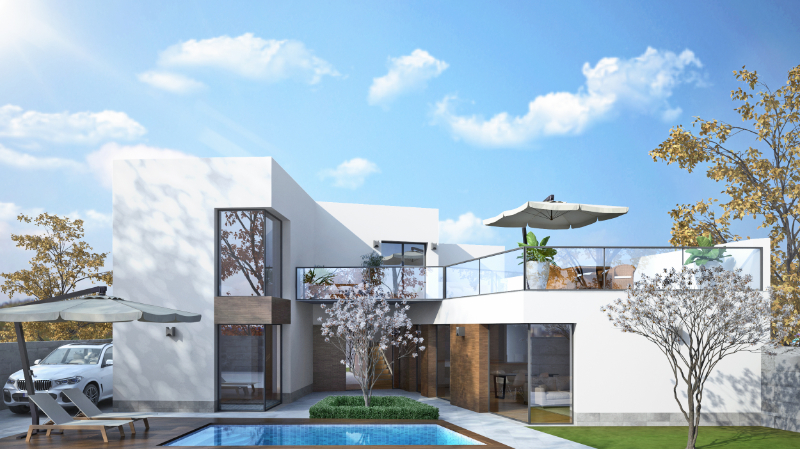 Prachtige villa die moderniteit, kwaliteit en functionaliteit uitstraalt