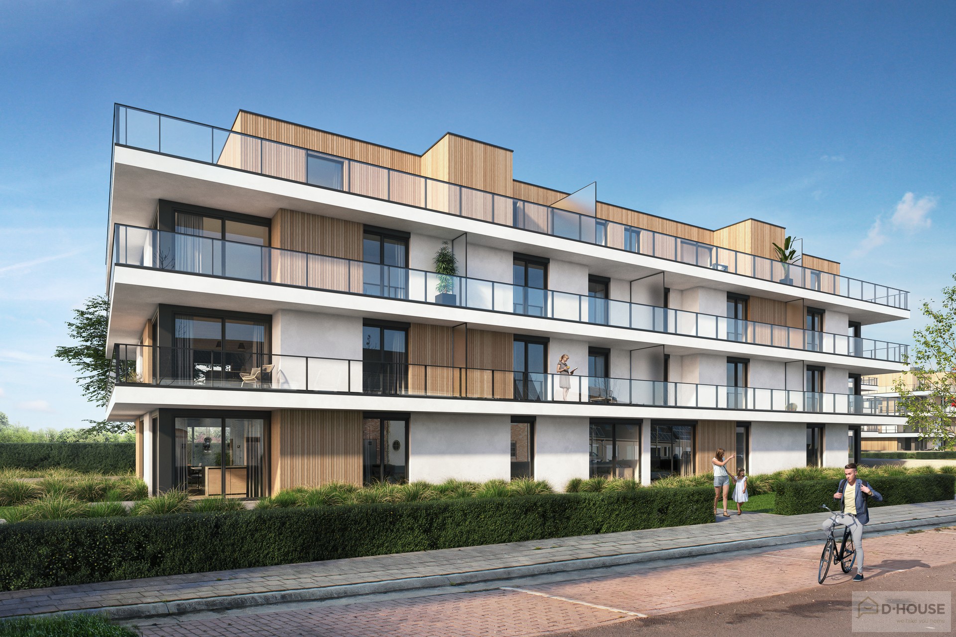 Nieuwbouwproject bestaande uit 15 moderne appartementen te Gullegem (FASE I).